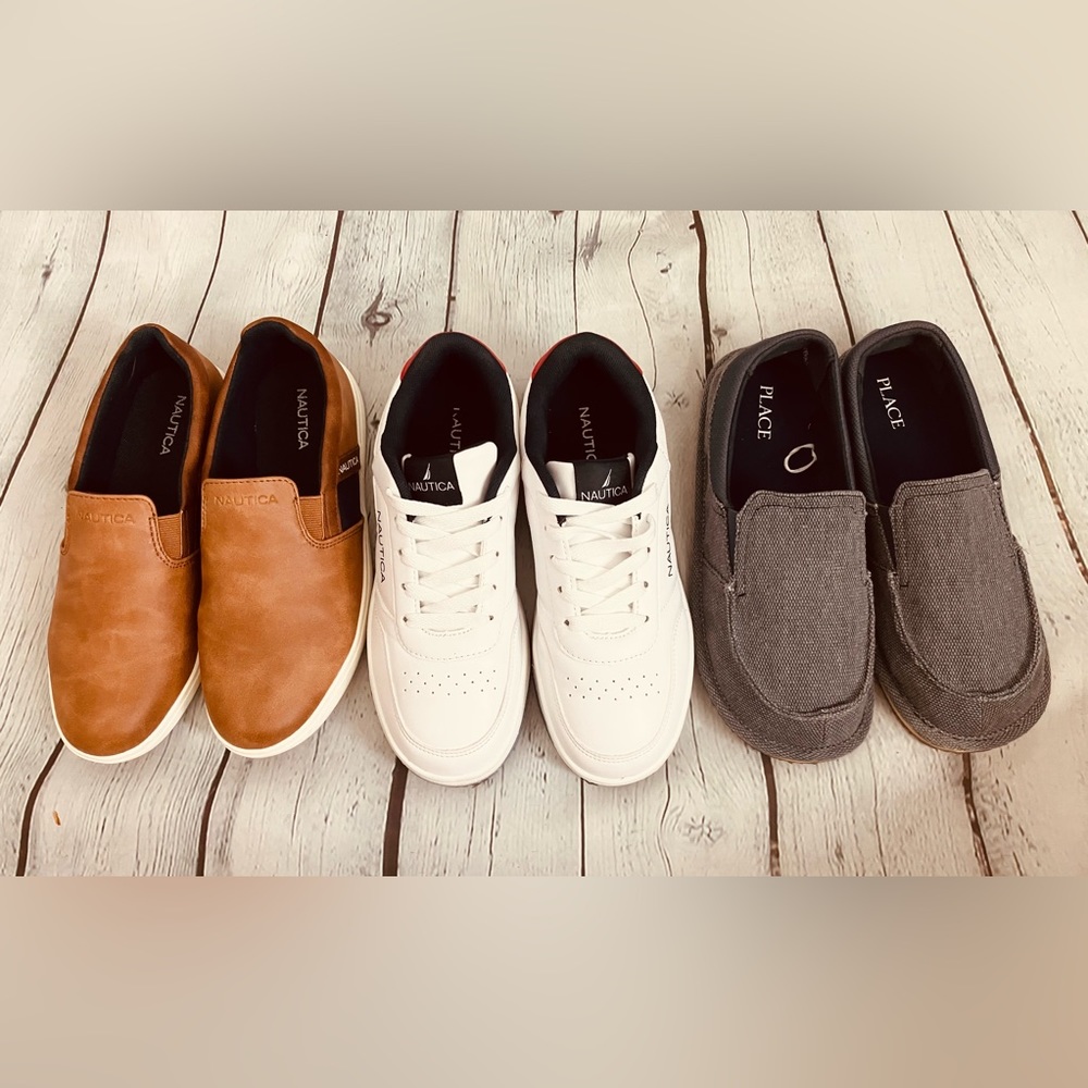 Náutica boys casual shoes 3 pair size 5